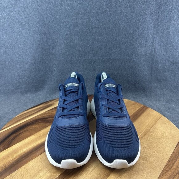 Skechers Womens Bobs Sport Squad 32504 Blue Running Shoes Sneakers Size 10 - Picture 3 of 9